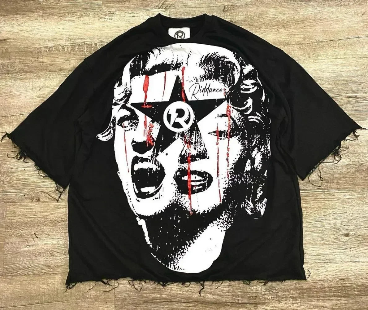 Y2K Camo Graphic Streetwear