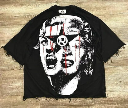 Y2K Camo Graphic Streetwear
