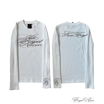 Vintage Casual Long-sleeved T-shirt