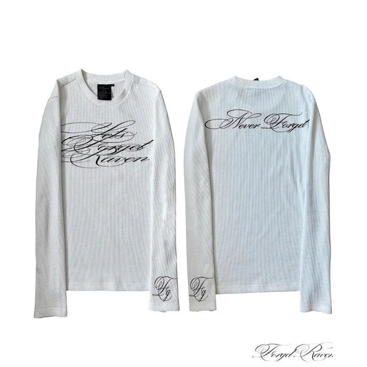 Vintage Casual Long-sleeved T-shirt