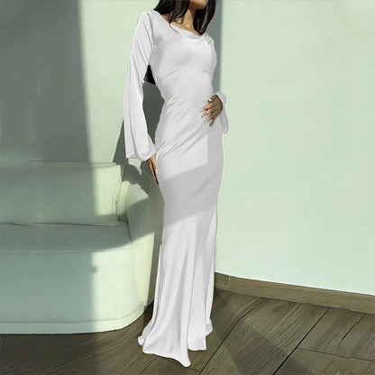 Round Neck Long Dress