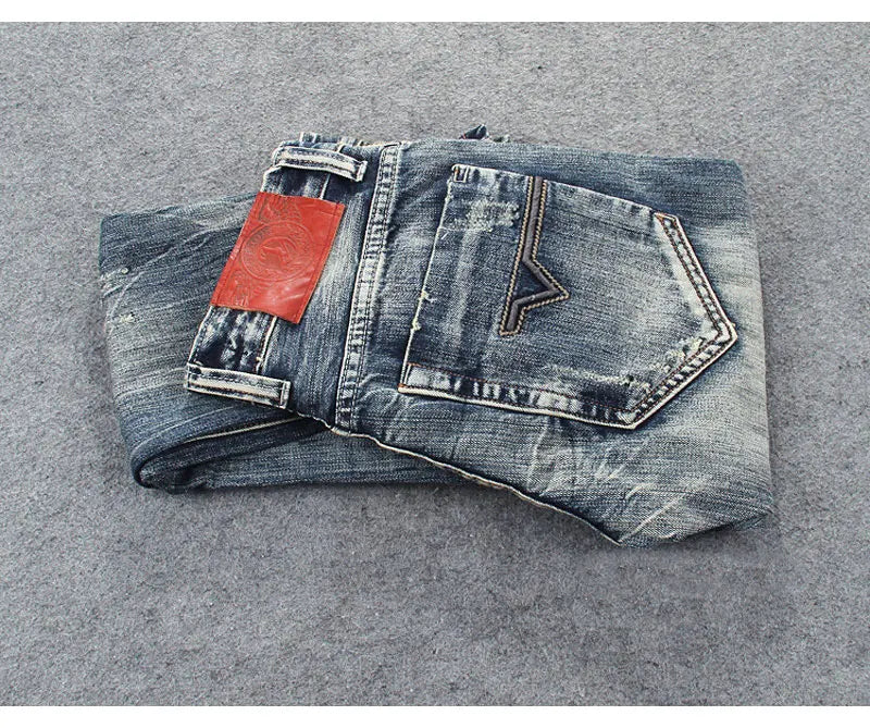 Men’s Retro Ripped Jeans
