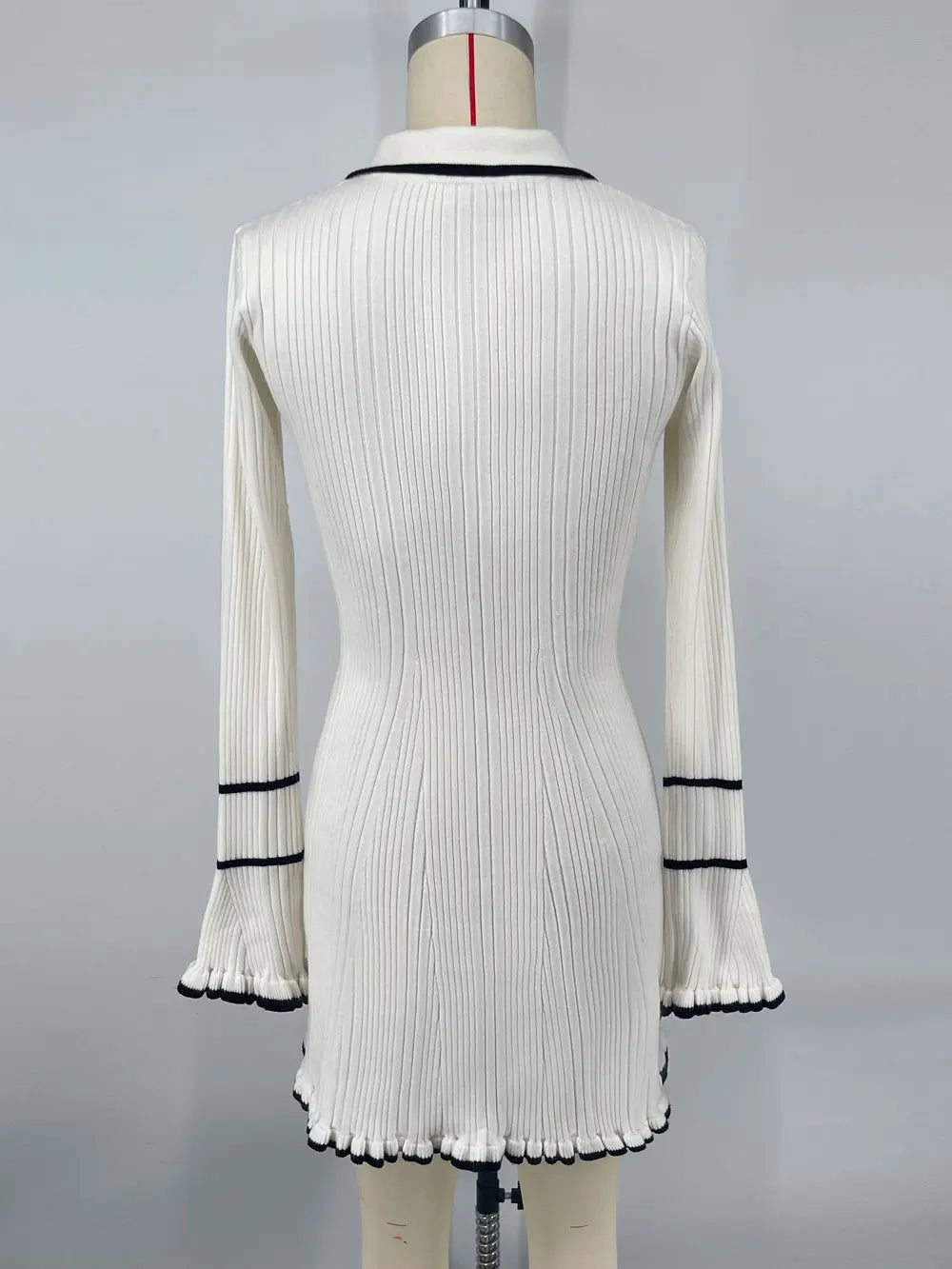 Knit Ruffled Maxi Dress