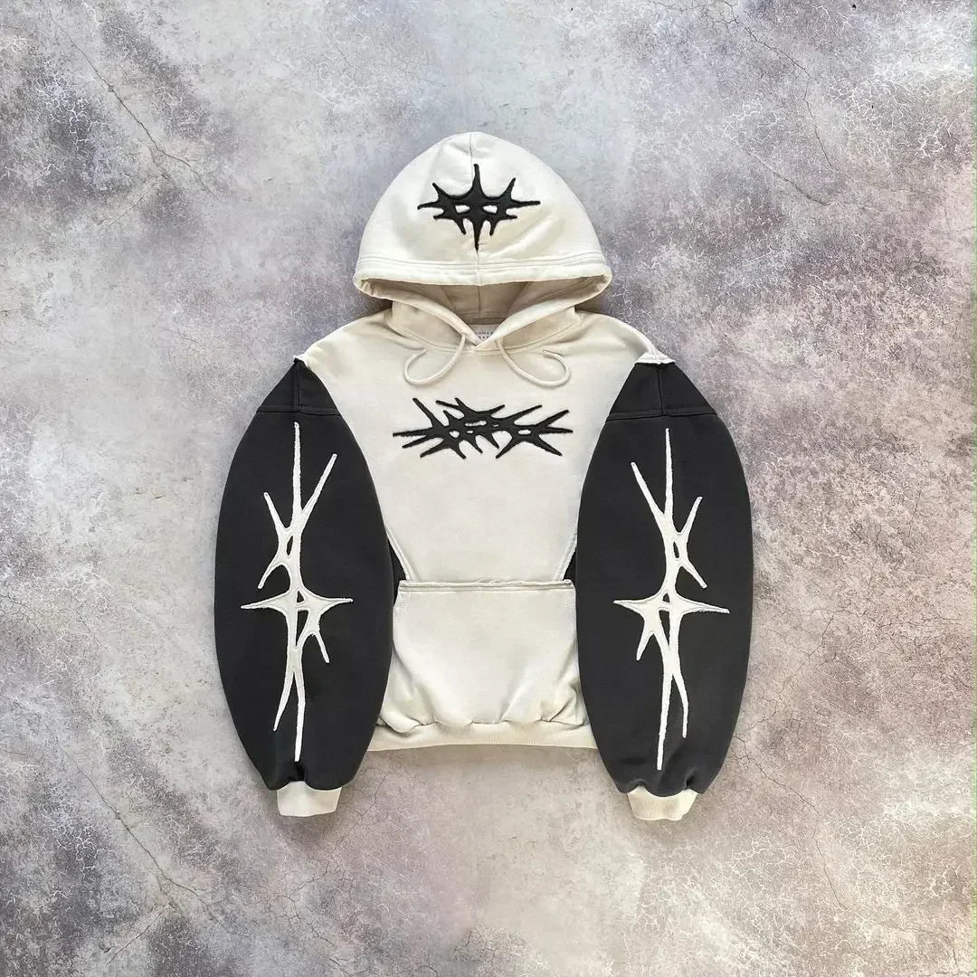 Dark Retro Streetwear Hoodie