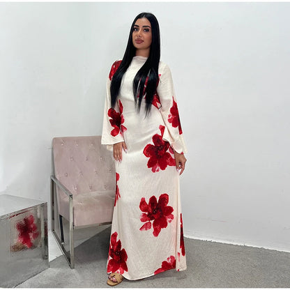 Printed Flare Maxi Dress